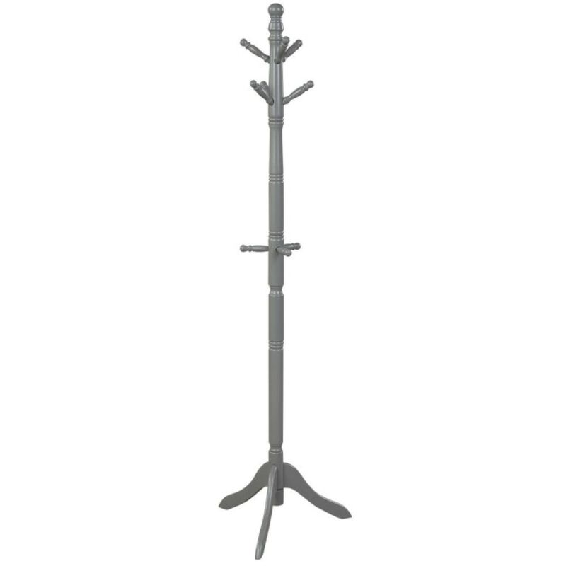 Hivvago Entryway Height Adjustable Coat Stand with 9 Hooks