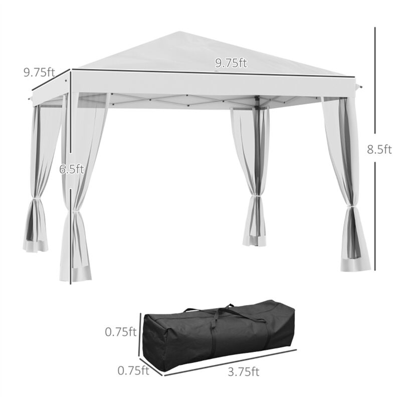 Commercial Pop-Up Canopy Tent  Quick Setup Shade Shelter for Fairs & Trade Shows
