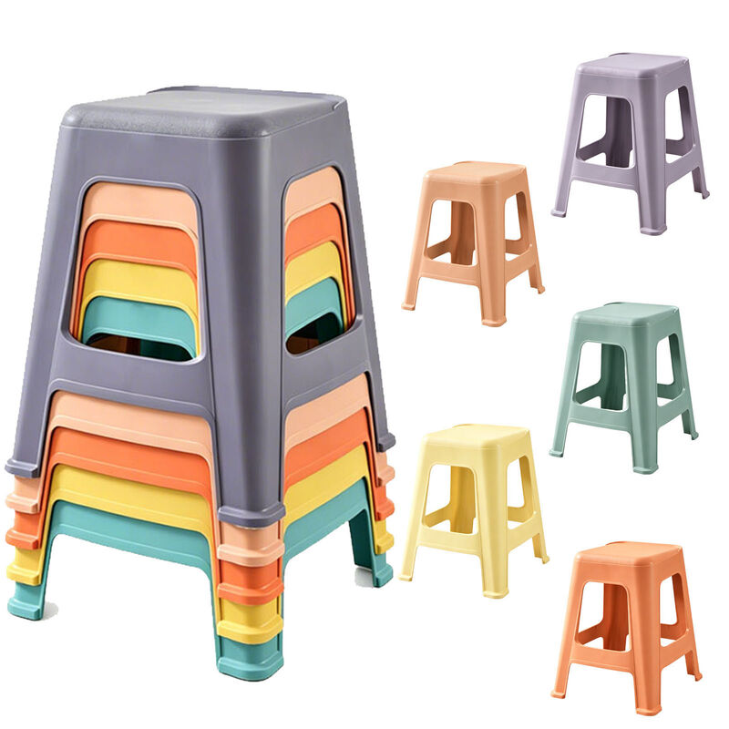 Gudwer 5 Pack Stackable Plastic Stools image number 0