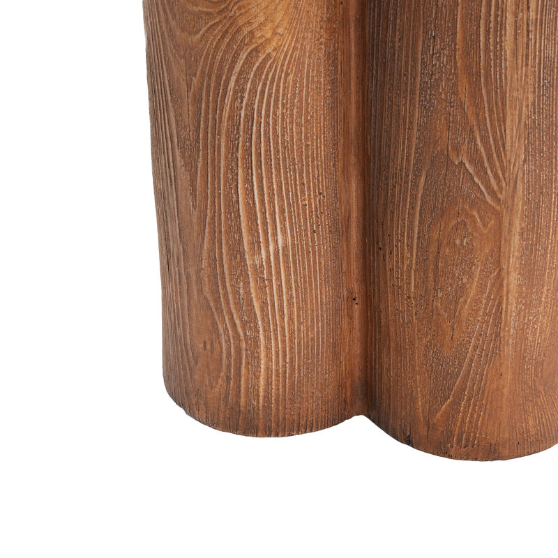Christopher Knight Home Gorou Rustic Outdoor Three-Legged Lightweight Concrete Side Table image number 8