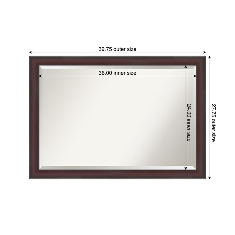 Grand Narrow Beveled Framed Wall Mirror image number 4