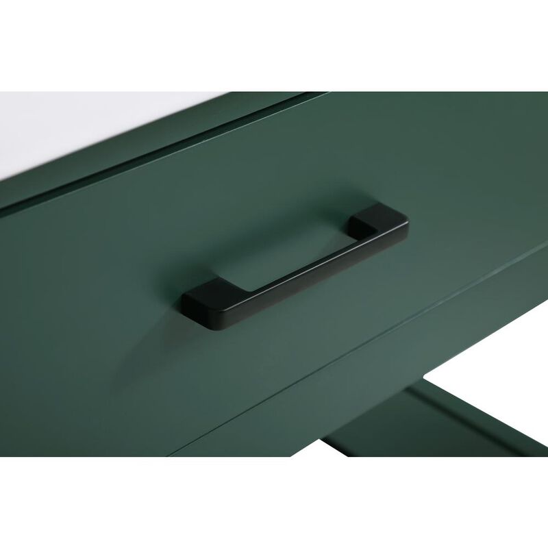 Elegant Kitchen and Bath 36 inch Single bathroom vanity in green with backsplash