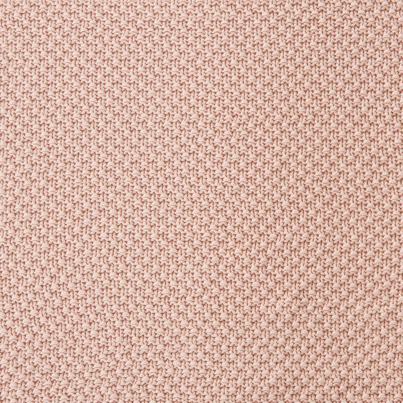 Cotton Knit Blush Full/Queen Blanket image number 4