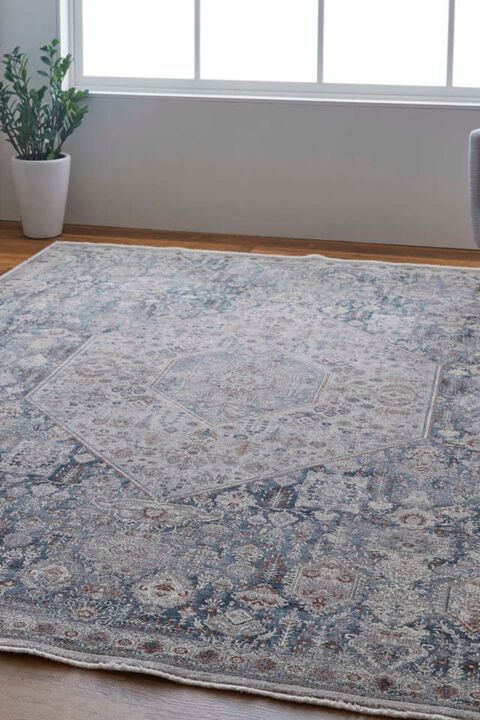 Marquette 39GUF Blue/Gray 2'8" x 10' Runner Rug