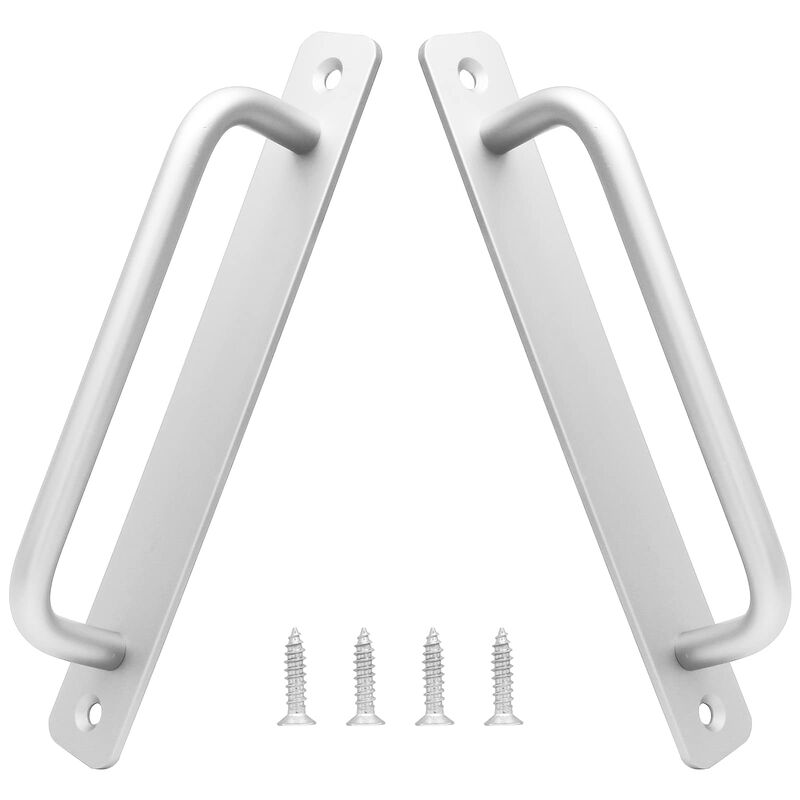 Piutouyar 2 Pack Aluminum Alloy Sliding Barn Door Handle, 160mm / 6.3 Inch Hole Center Gate Door Handle, Closet Door Pulls with