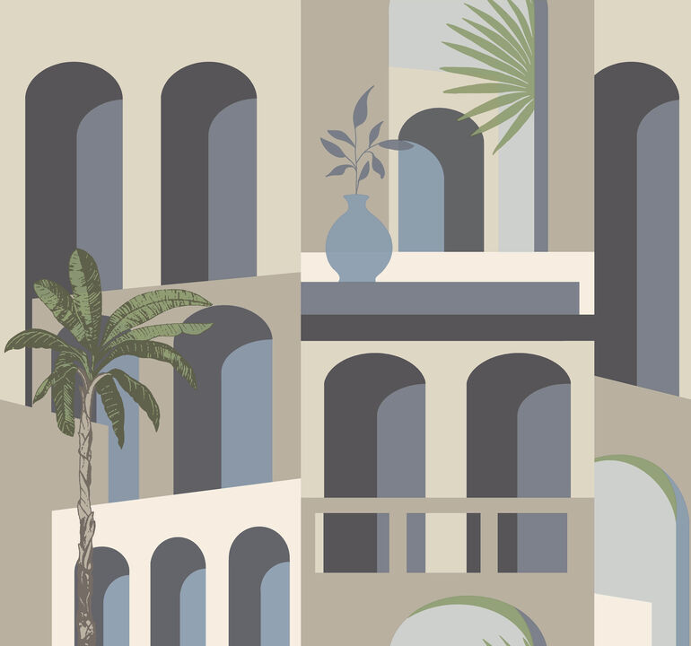 Monte Vista Seaside Wallpaper (Set of 2)