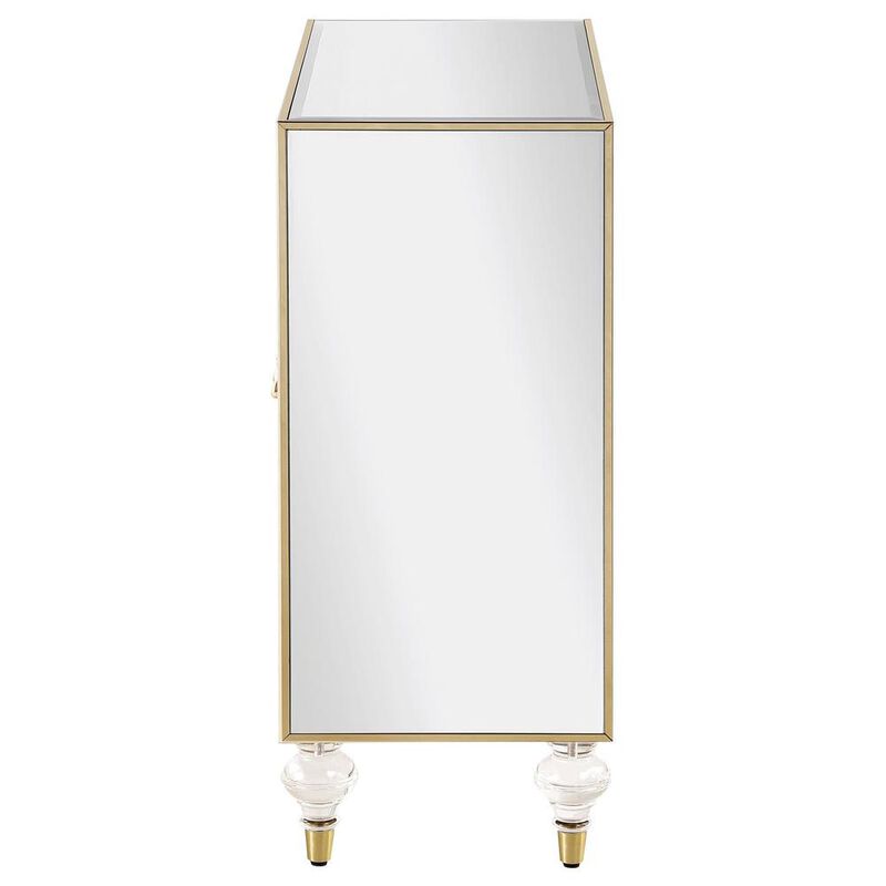 Coaster Co. of America Astilbe 2-door Accent Cabinet Mirror and Champagne