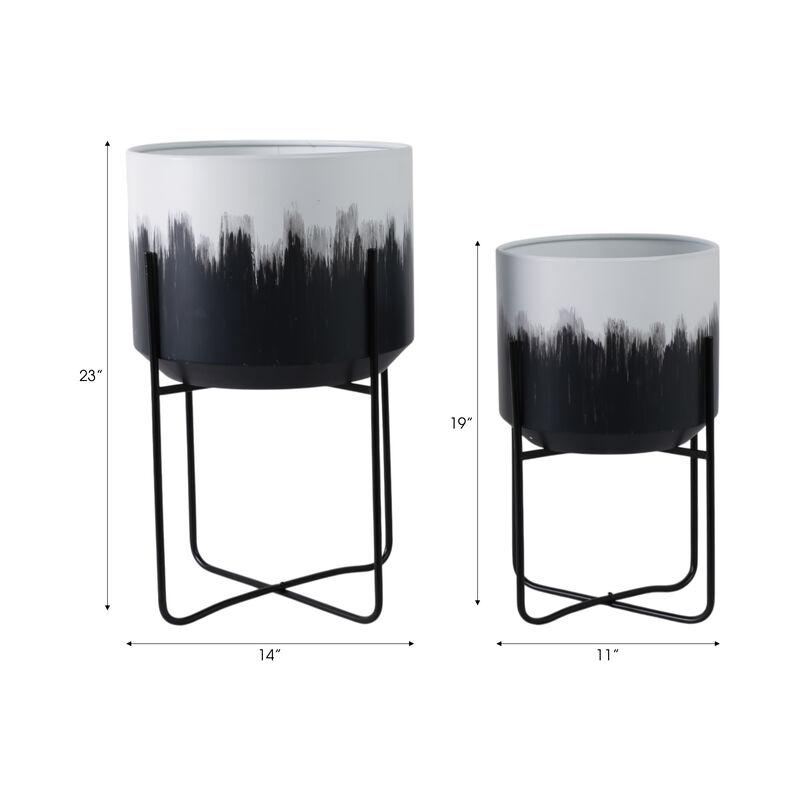 Metal Planters On Stands