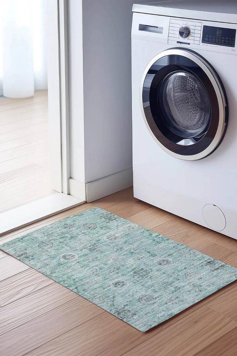Solace SL10 Teal 3' x 5' Rug image number 1