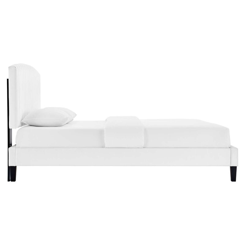 Modway - Alessi Performance Velvet Full Platform Bed image number 4