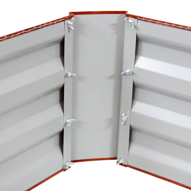 Sunnydaze Galvanized Steel Rectangle Raised Garden Bed - 47 in