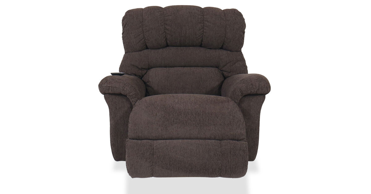 Randell Espresso Power Rocking Recliner with Headrest & Lumbar