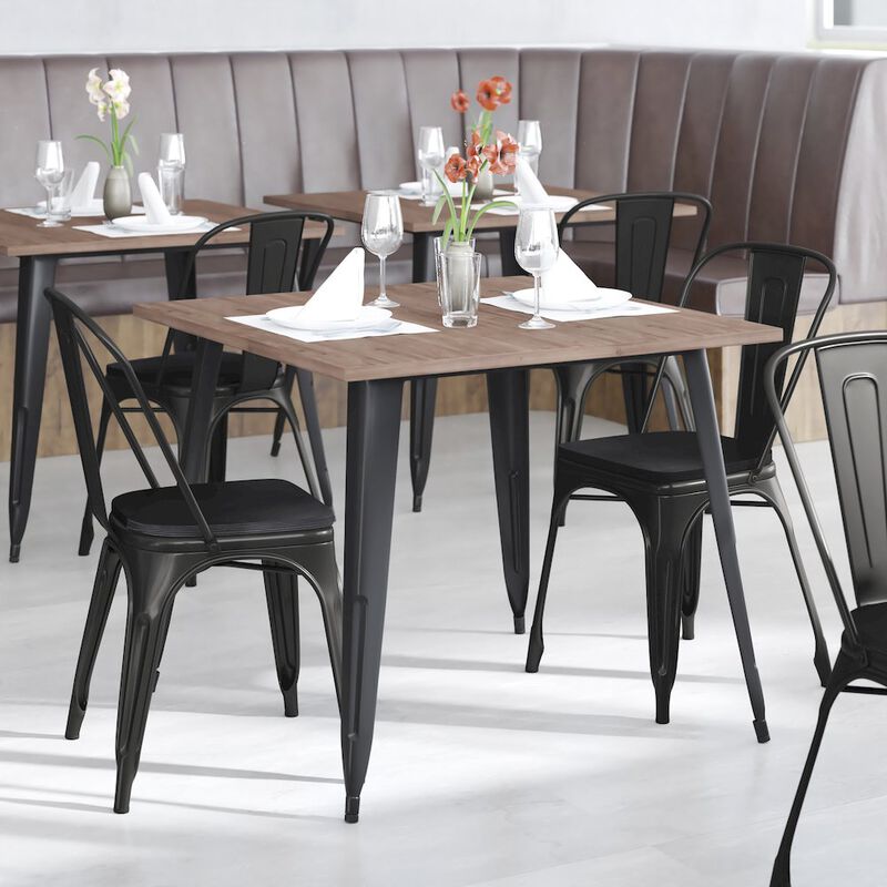 Metal Colorful Restaurant Chairs image number 7