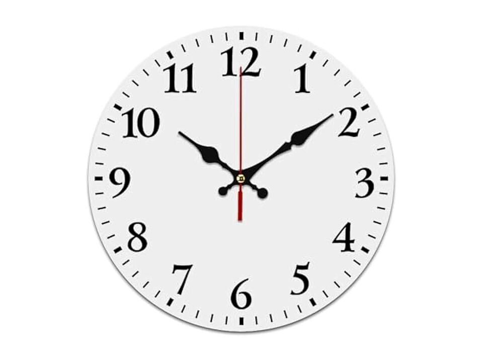 Custom Walls Customzied Wall Clock 8 Inch Silent Non Ticking Kitchen Decor