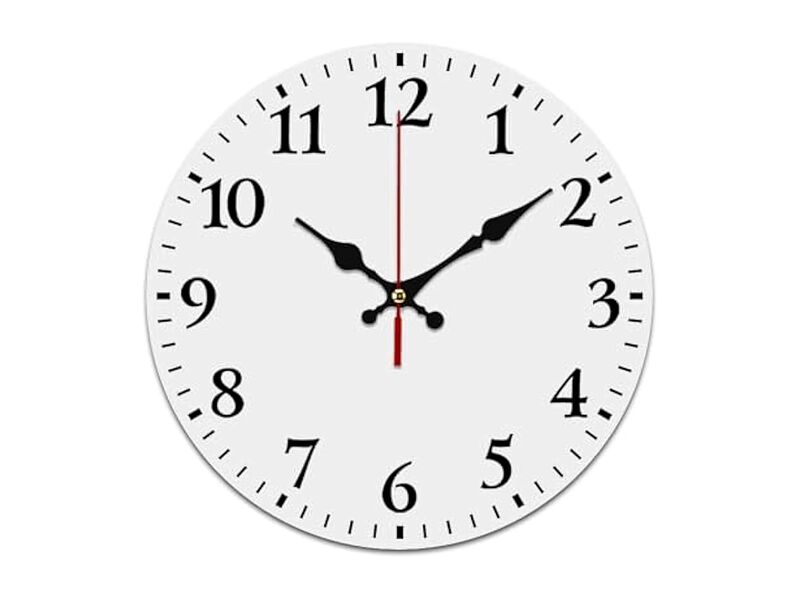 Custom Walls Customzied Wall Clock 8 Inch Silent Non Ticking Kitchen Decor image number 0