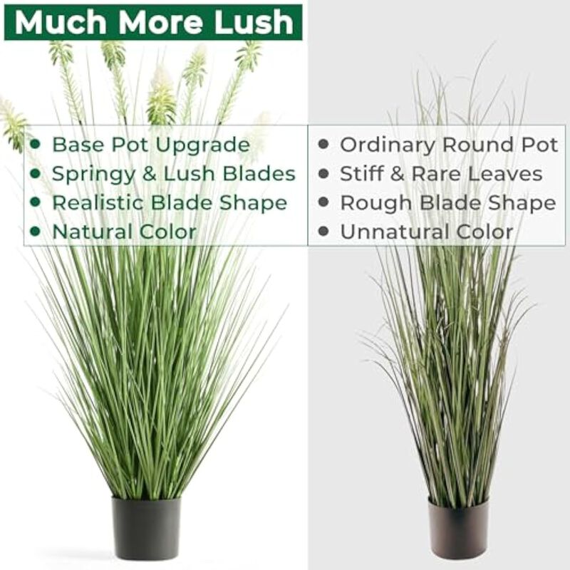 4 Piece Artificial Greenery Plants UV Resistant Outdoor Home Decor image number 3