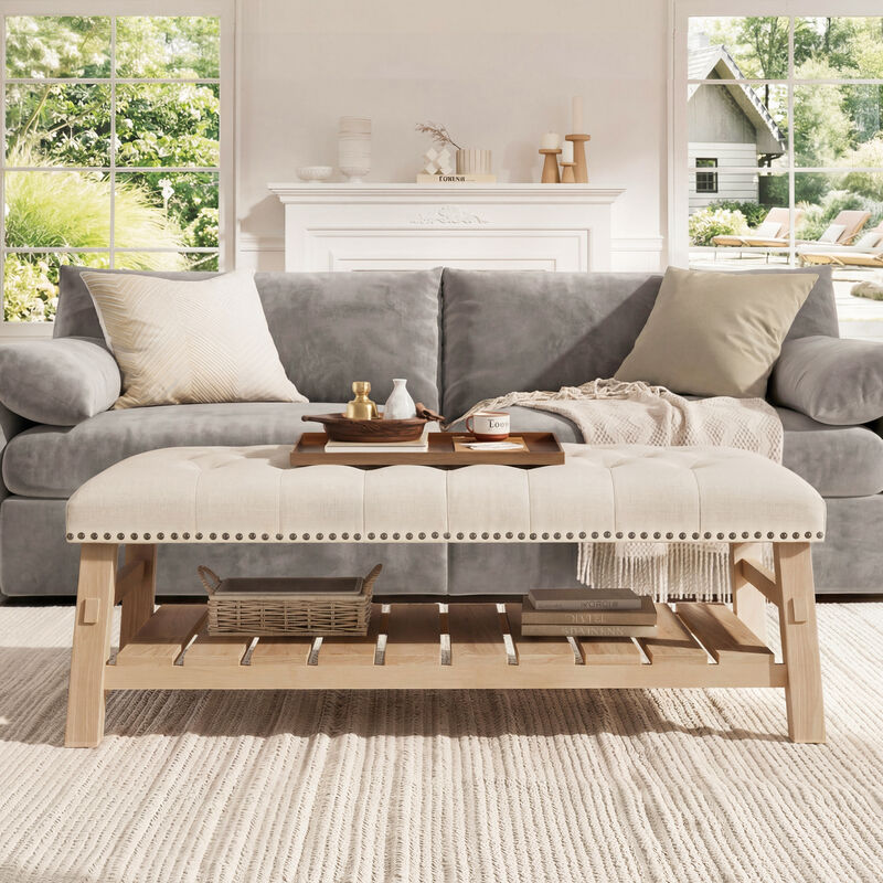 Merax Frame-Free Oversized Lounge Chair with Full Compression Foam, 4 Matching Pillows image number 2