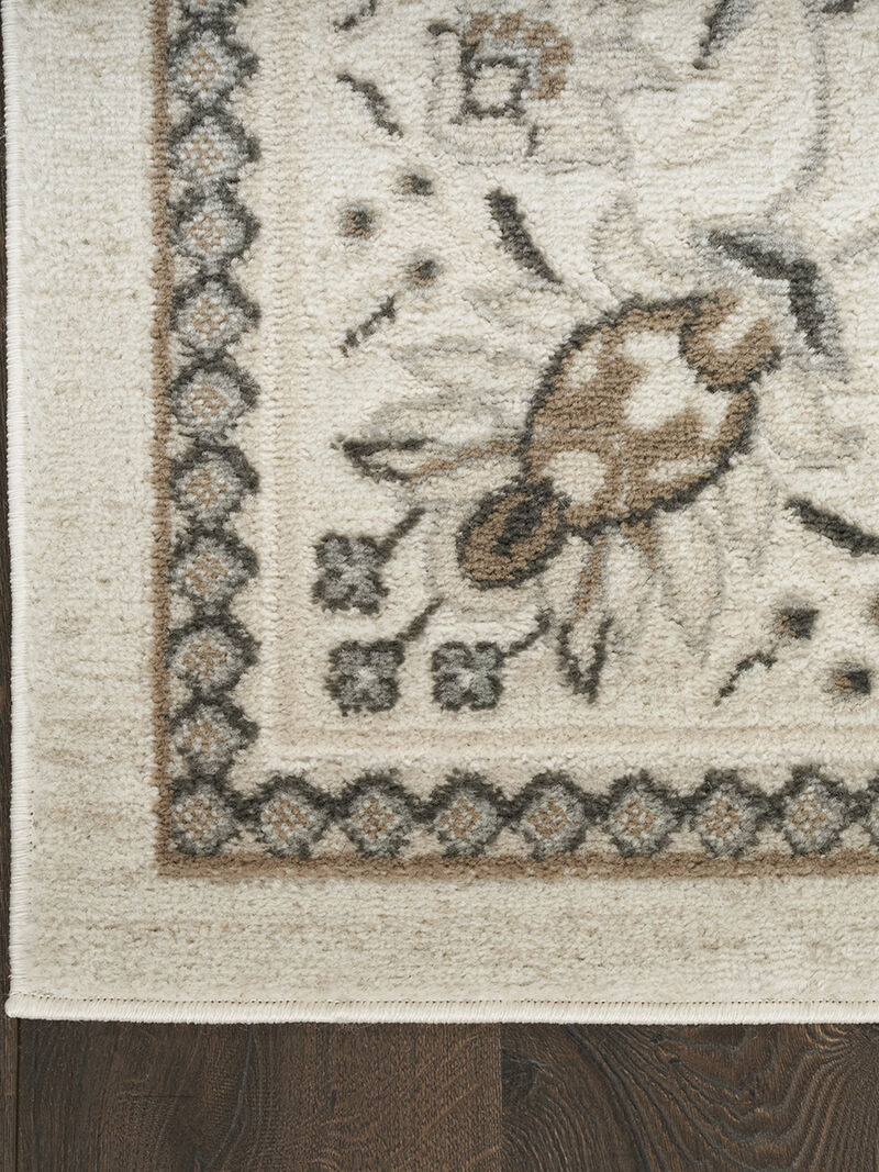 Serenity Home SRH02 Ivory/Mocha 3'11" x 5'11" Rug