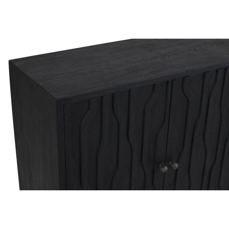 Alex Hamilton Orchard 4-Door Sideboard in Graphite Black Reclaimed Wood