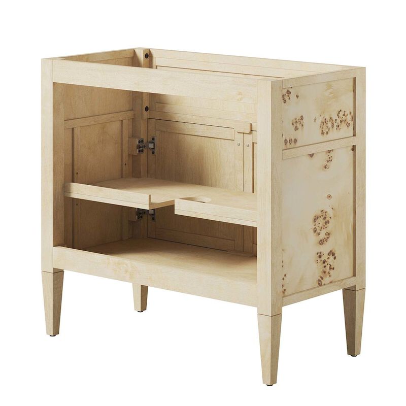 Modway EEI-6139-BUR Elysian 36" Wood Bathroom Vanity Cabinet (Sink Basin Not Included), Burgundy image number 5