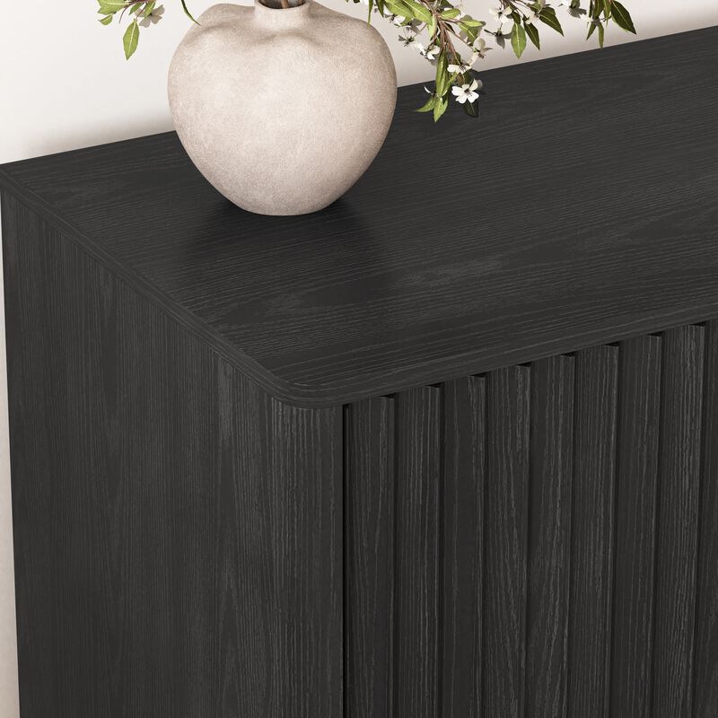 Kiple  Modern Fluted Sideboard Buffet Cabinet image number 4