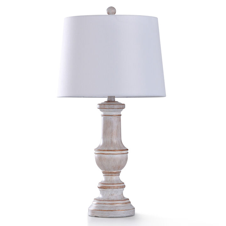 White Malta Cream Table Lamp (Set of 2)