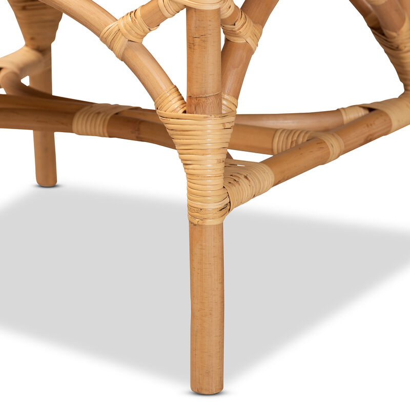 Baxton Studio Delta Modern and Contemporary Natural Finished Rattan Dining Chair