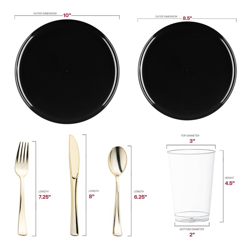 Flat Round Plastic Wedding Value Set (30 Sets) image number 2