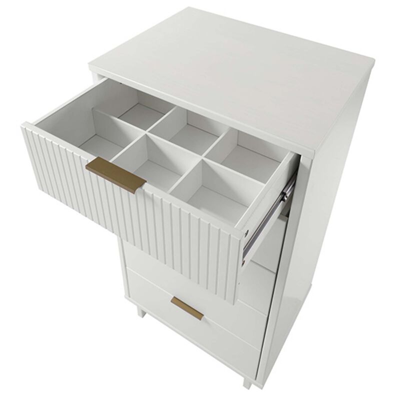 Granville White Narrow Chest