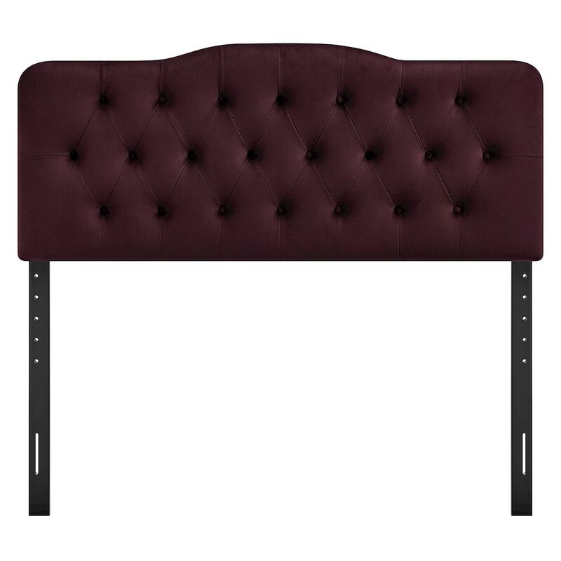 Annabel Stain-Resistant Performance Velvet Full Headboard image number 3