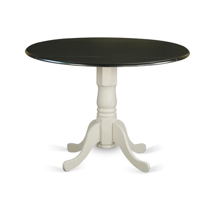 Dining Table Black & Linen White