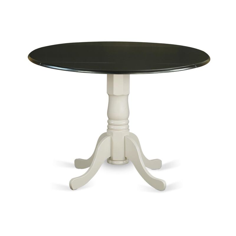 Dining Table Black & Linen White