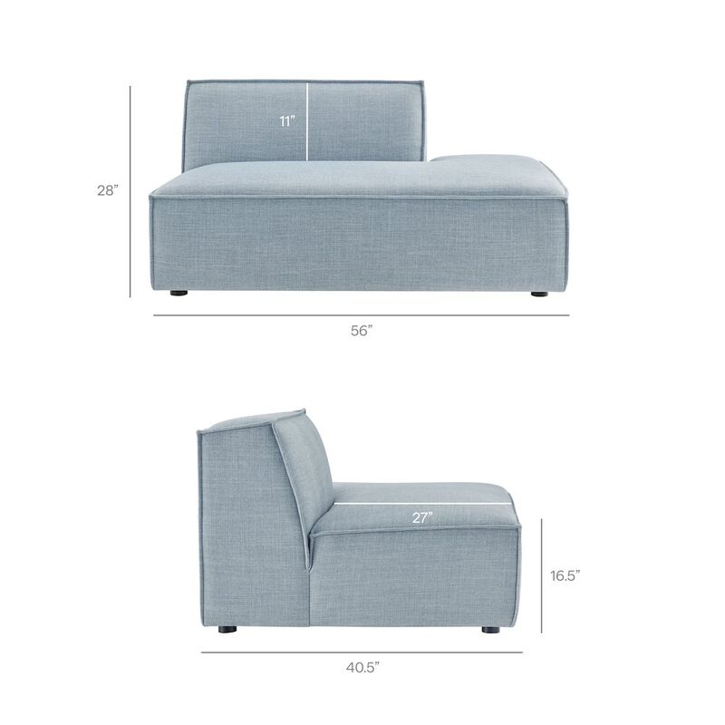 Restore 3-Piece Performance Fabric Upholstered Modular L-Shaped Sectional Sofa image number 4