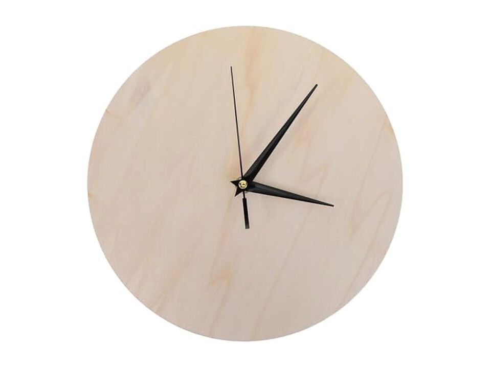 Wooden Unfinished DIY Craft Base Painting Wall Clock 84 Inch Wood Home Decor