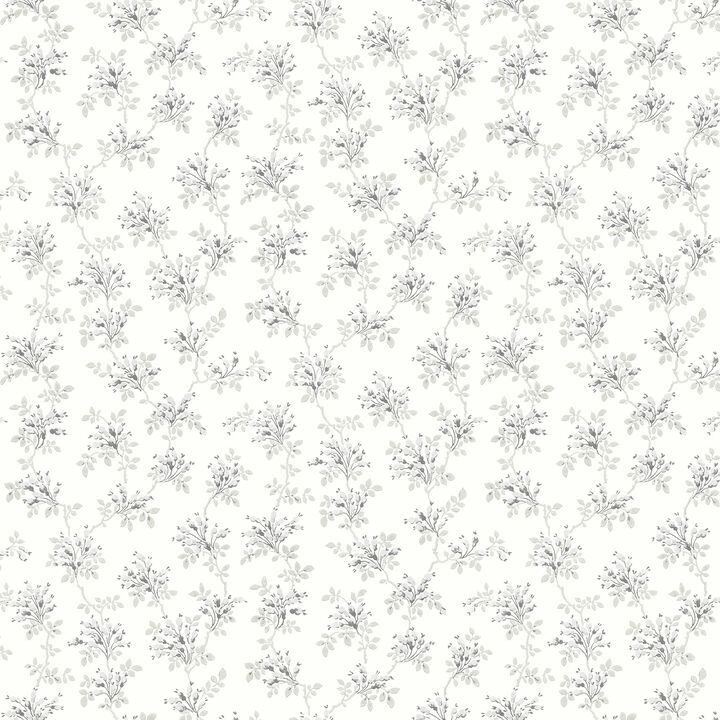 Sofiane Grey Botanical Trail Wallpaper