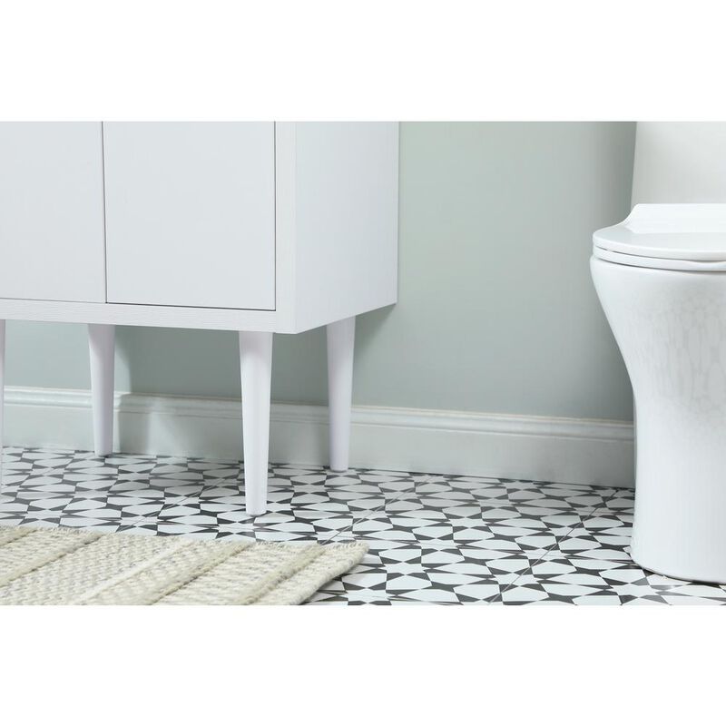 Elegant Kitchen and Bath 24 inch Single bathroom vanity in white