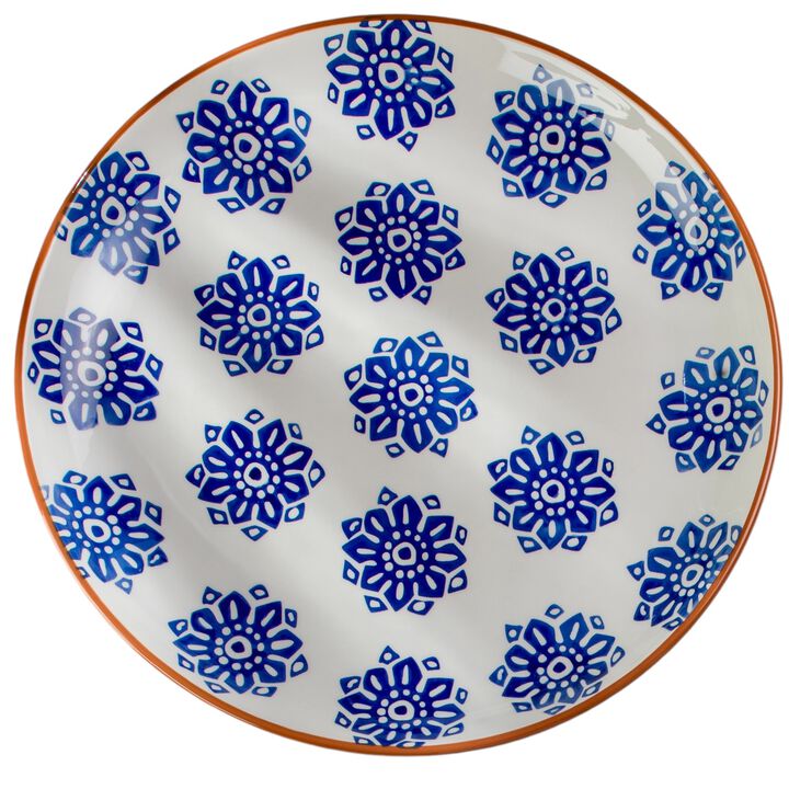 Euro Ceramica Costa Azul Tile 15" Round Serving Platter