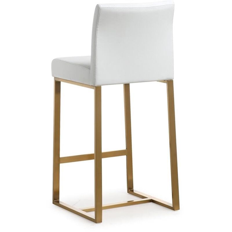 TOV Furniture Denmark Steel Stool, Counter Height, White image number 5
