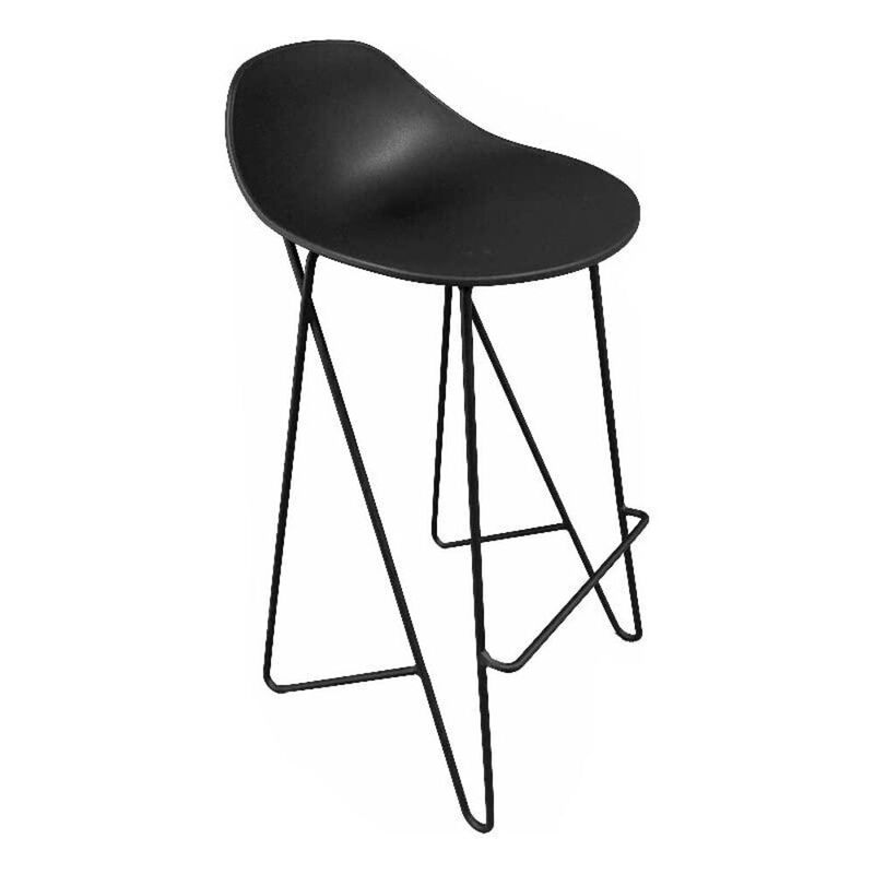 Pangea Home Albert Barstool Black (Set Of 2)