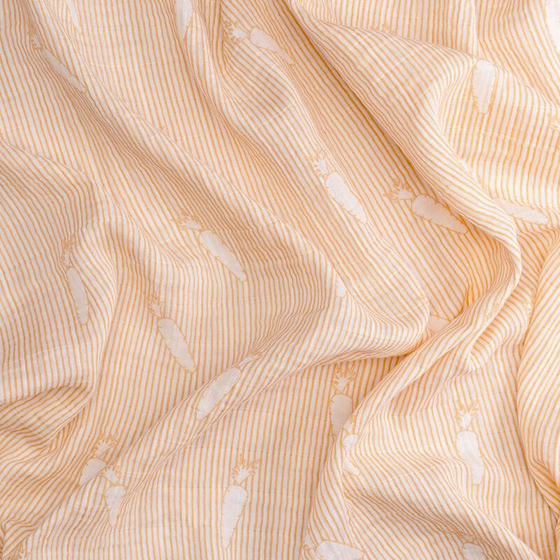 Clementine Cotton Muslin Swaddle Blanket Set (Veggies, Set of 3) image number 2