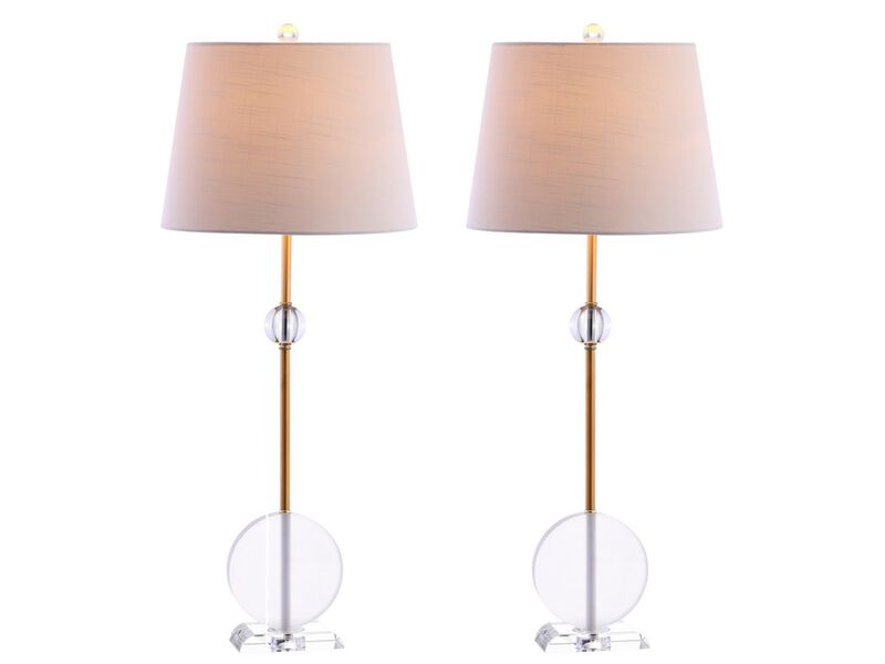 Spencer Crystal/Metal LED Table Lamp