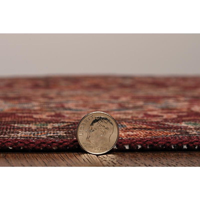 Linon Washable Neil Garnet/Ivory, Rug image number 1