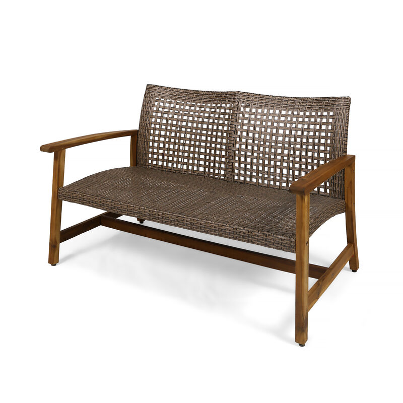 Merax Outdoor Patio Wicker  Sofa Loveseat