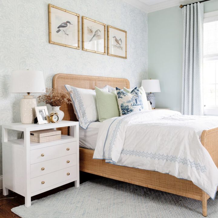 Butler Specialty Nora 27 in. W Wood 3 Drawer Tall Nightstand with Shelf, Textured White