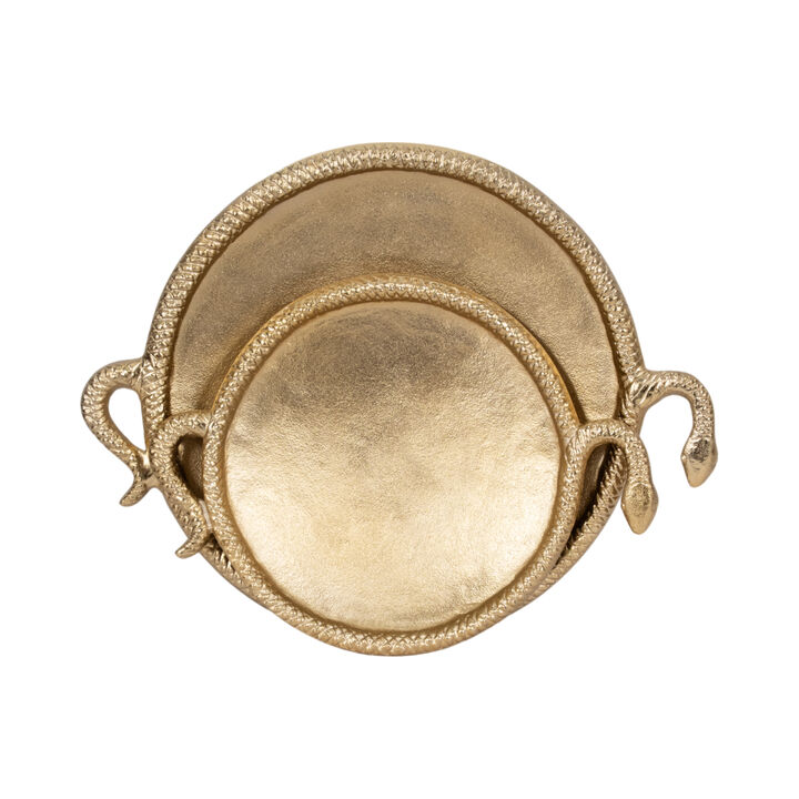 S/2 Snake Border Round Trays