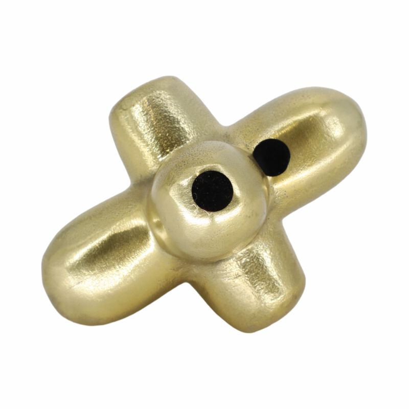 Metal 6" Geometric Orb, Gold image number 3