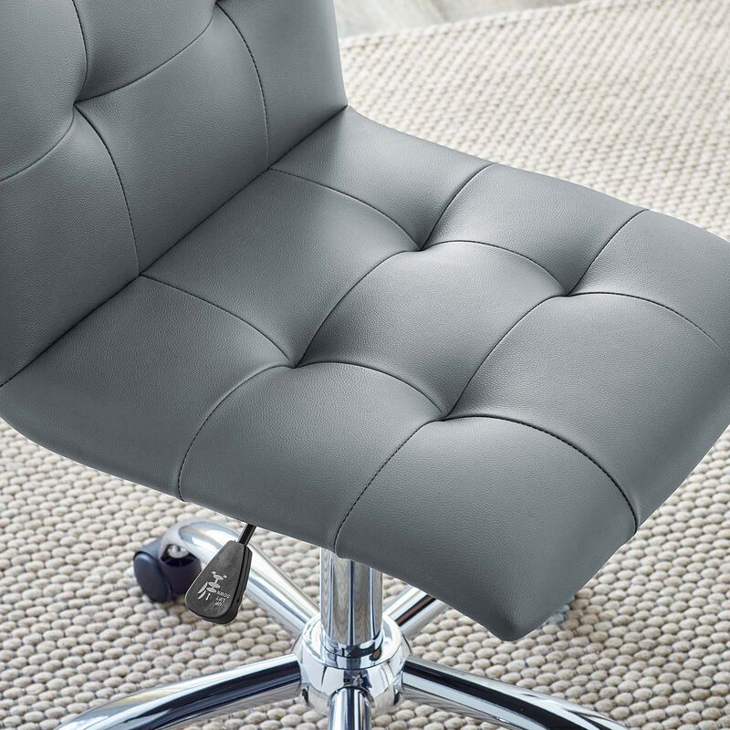 Modway Furniture - Prim Armless Mid Back Office Chair Orange image number 9