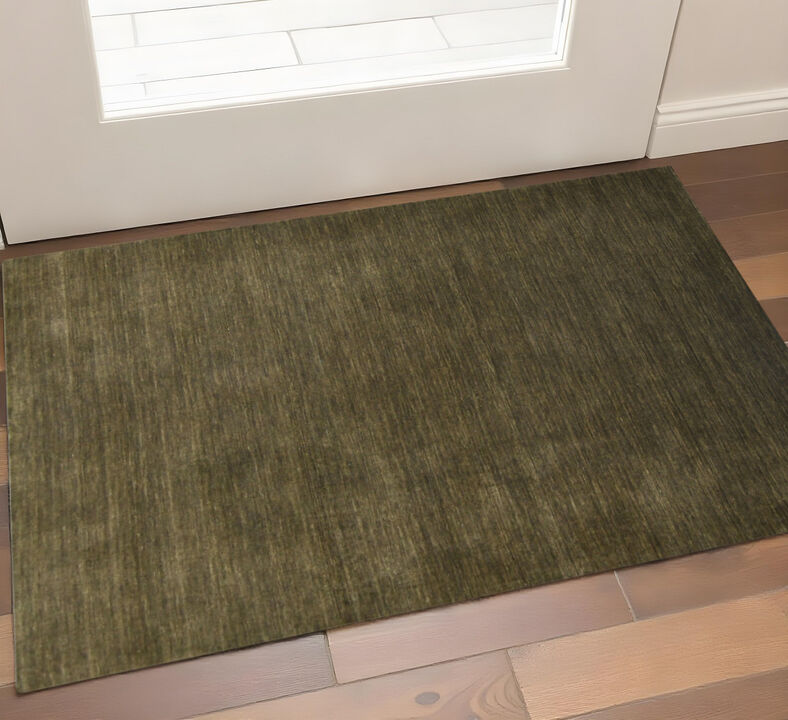 HomeRoots Wool Hand Woven Area Rug