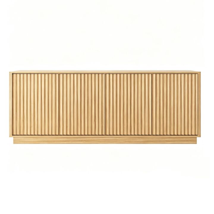 Kiple  Modern Fluted Sideboard Buffet Cabinet