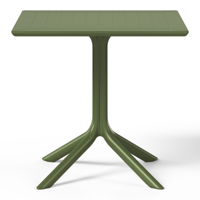 WestinTrends 31.5" Square Outdoor Plastic Resin Patio Dining Table for 4 image number 3